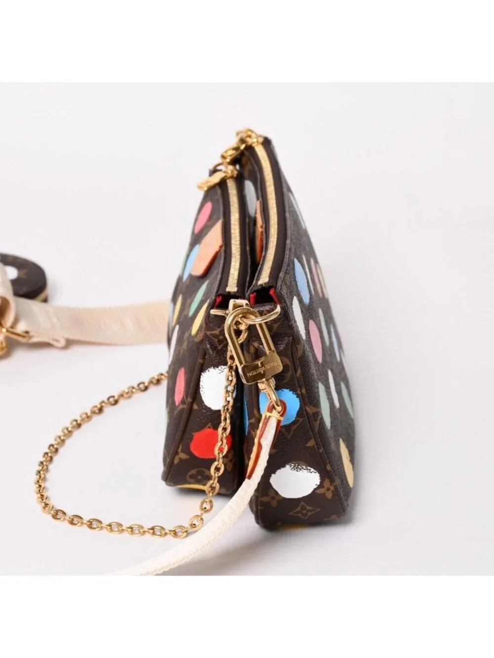 Louis Vuitton Yayoi Kusama Multi Pochette Accessoires Monogram Canvas Multicolor